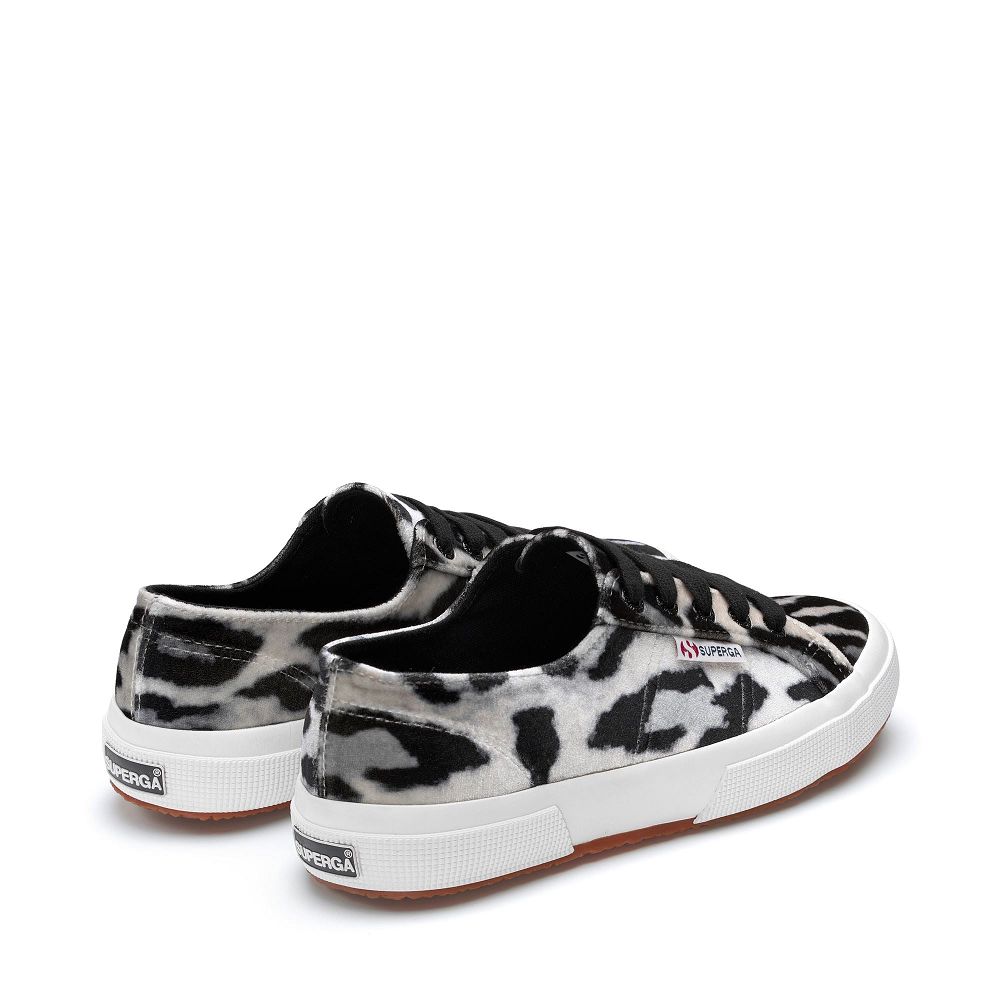 Superga 2750 Fanvelvetw Black Sneakers - Women's Sneakers USA | US9234463